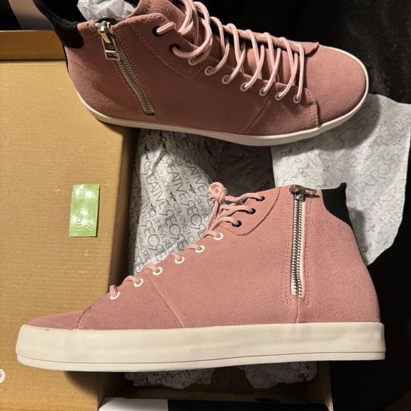 Creative Recreation Carda Hi Top Zipper Shoes in Pink sz 10 - Picture 2 of 5